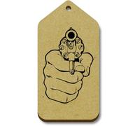 Azeeda 10 x 'Point Blank' 66mm x 34mm Gift Tags (TG00156988)