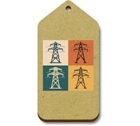 Azeeda 10 x 'Power Transmission Structures' 66mm x 34mm Gift Tags (TG00145882)