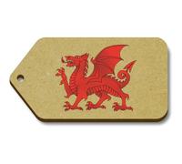 Azeeda 10 x 'Traditional Welsh Dragon' 66mm x 34mm Gift Tags (TG00135011)