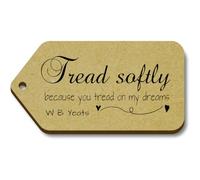 Azeeda 10 x 'Tread Softly Because You Tread On My Dreams' 66mm x 34mm Gift Tags (TG00158166)