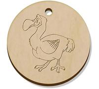 Azeeda 11 x 34mm 'Dodo Bird' Wooden Pendants/Charms (PN00045204)
