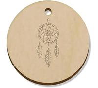 Azeeda 11 x 34mm 'Dream Catcher' Wooden Pendants/Charms (PN00074749)