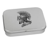 Azeeda 110mm 'Ancient Greek Soldier' Metal Hinged Tin/Storage Box (TT00327325)