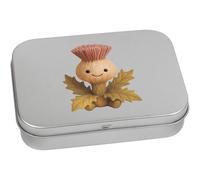 Azeeda 110mm 'Cute Scottish Thistle Sitting' Metal Hinged Tin/Storage Box (TT00305068)