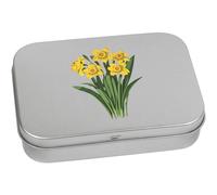 Azeeda 110mm 'Daffodils In Bloom' Metal Hinged Tin/Storage Box (TT00227506)