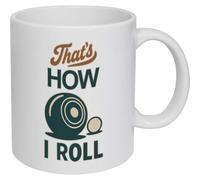 Azeeda 11oz (320ml) 'Thats How I Roll Lawn Bowls' Ceramic Mug/Cup (MG00089052)