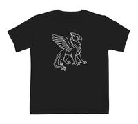 Azeeda 12-13 Years 'Griffin Outline' Children's/Kid's T-Shirt (Black) (TS00526814)