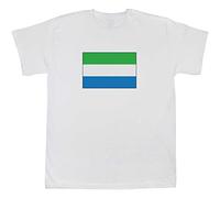 Azeeda 12-13 Years 'Sierra Leone Flag' Children's/Kid's T-Shirt (White) (TS00090547)