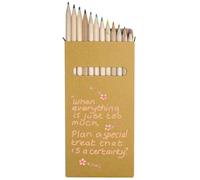 Azeeda 12 x 'When Everything Is Just Too Much ' Long 178mm Coloured Pencils/Pencil Set (PE00083985)