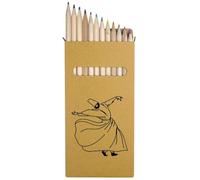 Azeeda 12 x 'Whirling Dervish' Long 178mm Coloured Pencils/Pencil Set (PE00083889)