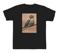 Azeeda 14-15 Years 'Colorful Kookaburra on a Branch - Exotic Bird' Children's/Kid's T-Shirt (Black) (TS00524357)