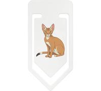 Azeeda 141mm 'Abyssinian Cat' Giant Plastic Paper Clip (CC00111303)