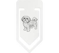 Azeeda 141mm 'Adorable Shih Tzu Dog Standing' Giant Plastic Paper Clip (CC00113117)