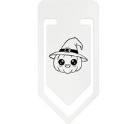 Azeeda 141mm 'Cute Kawaii Halloween Pumpkin in A Hat ' Giant Plastic Paper Clip (CC00104923)