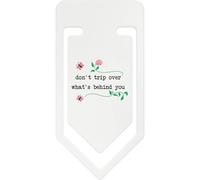 Azeeda 141mm 'Don't Trip Over What's Behind You' Giant Plastic Paper Clip (CC00104689)