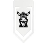 Azeeda 141mm 'Funny Donkey Face' Giant Plastic Paper Clip (CC00117969)