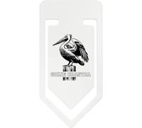 Azeeda 141mm 'Going Coastal Pelican' Giant Plastic Paper Clip (CC00104727)