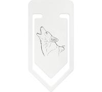 Azeeda 141mm 'Howling Coyote' Giant Plastic Paper Clip (CC00112955)