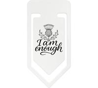 Azeeda 141mm 'I Am Enough Scottish Thistle' Giant Plastic Paper Clip (CC00106547)