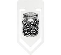Azeeda 141mm 'Jar of Beans' Giant Plastic Paper Clip (CC00119733)