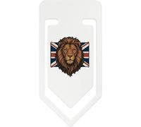Azeeda 141mm 'Lion with Union Jack Portrait ' Giant Plastic Paper Clip (CC00104317)