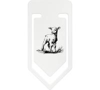 Azeeda 141mm 'Little Lamb Standing ' Giant Plastic Paper Clip (CC00114807)
