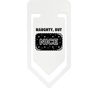 Azeeda 141mm 'Naughty But Nice' Giant Plastic Paper Clip (CC00114251)