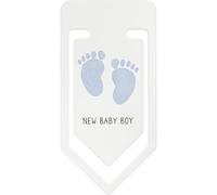 Azeeda 141mm 'New Baby Boy' Giant Plastic Paper Clip (CC00115819)