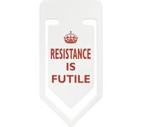 Azeeda 141mm 'Resistance is Futile' Giant Plastic Paper Clip (CC00113609)