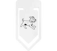 Azeeda 141mm 'Running Schnauzer Dog' Giant Plastic Paper Clip (CC00115701)