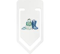 Azeeda 141mm 'Stack of Pumpkins and Blue Boots' Giant Plastic Paper Clip (CC00105639)