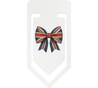 Azeeda 141mm 'Union Jack Bow' Giant Plastic Paper Clip (CC00104235)