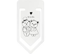 Azeeda 141mm 'Wedding Bears' Giant Plastic Paper Clip (CC00114359)