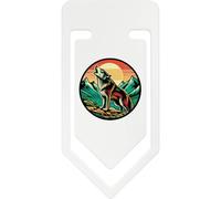 Azeeda 141mm 'Wolf Howling' Giant Plastic Paper Clip (CC00112077)