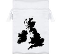 Azeeda 15cm 'British Isles Map' Satin Drawstring Bag/Pouch (SB00152453)