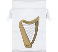 Azeeda 15cm 'Celtic Harp' Satin Drawstring Bag/Pouch (SB00149657)