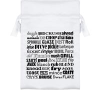 Azeeda 15cm 'Cooking Terminology' Satin Drawstring Bag/Pouch (SB00149913)