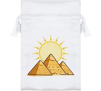 Azeeda 15cm 'Egyptian Pyramids' Satin Drawstring Bag/Pouch (SB00147469)