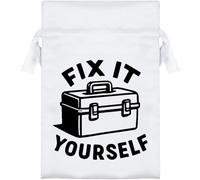 Azeeda 15cm 'Fix It Yourself Tool Box' Satin Drawstring Bag/Pouch (SB00133753)
