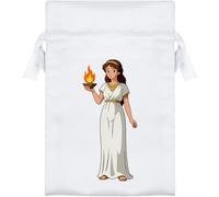 Azeeda 15cm 'Greek Goddess Hestia' Satin Drawstring Bag/Pouch (SB00148789)