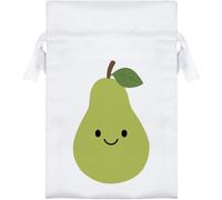 Azeeda 15cm 'Happy Pear' Satin Drawstring Bag/Pouch (SB00155933)