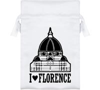 Azeeda 15cm 'I Love Florence City' Satin Drawstring Bag/Pouch (SB00134597)