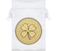 Azeeda 15cm 'Lucky Penny' Satin Drawstring Bag/Pouch (SB00147553)