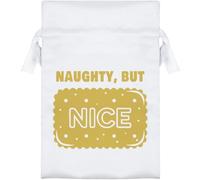Azeeda 15cm 'Naughty But Nice Biscuit' Satin Drawstring Bag/Pouch (SB00151109)