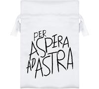 Azeeda 15cm 'Per Aspera ad Astra Motivational Text' Satin Drawstring Bag/Pouch (SB00135841)