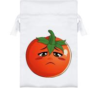 Azeeda 15cm 'Sad Tomato' Satin Drawstring Bag/Pouch (SB00158532)