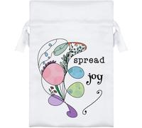 Azeeda 15cm 'Spread Joy' Satin Drawstring Bag/Pouch (SB00154945)