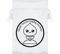 Azeeda 15cm 'Thank You For Helping Me Grow' Satin Drawstring Bag/Pouch (SB00136549)