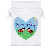 Azeeda 15cm 'To My Lovebug' Satin Drawstring Bag/Pouch (SB00111713)