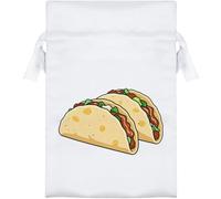 Azeeda 15cm 'Two Tacos' Satin Drawstring Bag/Pouch (SB00146273)
